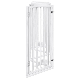 Faltbares Hundegitter mit Tür, 300 cm, Weiß