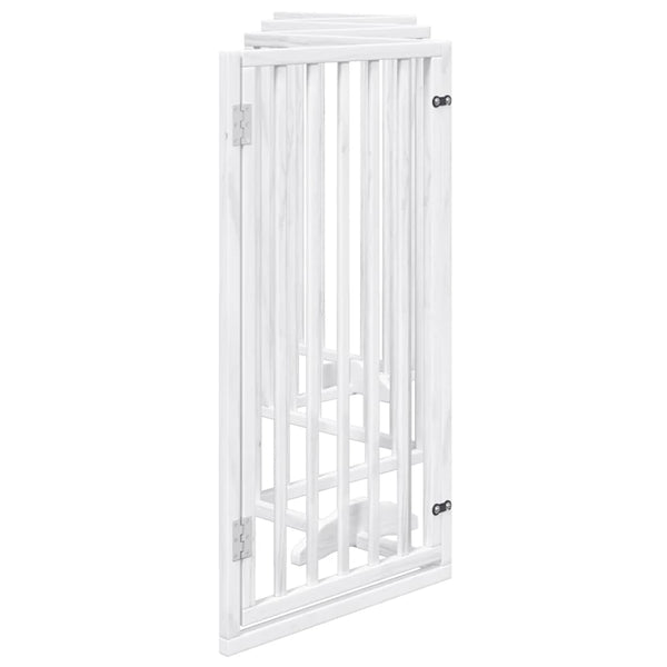 Faltbares Hundegitter mit Tür, 300 cm, Weiß