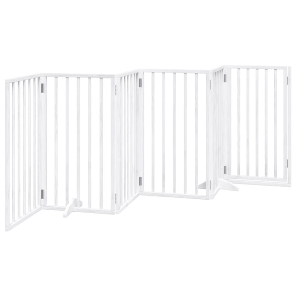 Faltbares Hundegitter mit Tür, 300 cm, Weiß