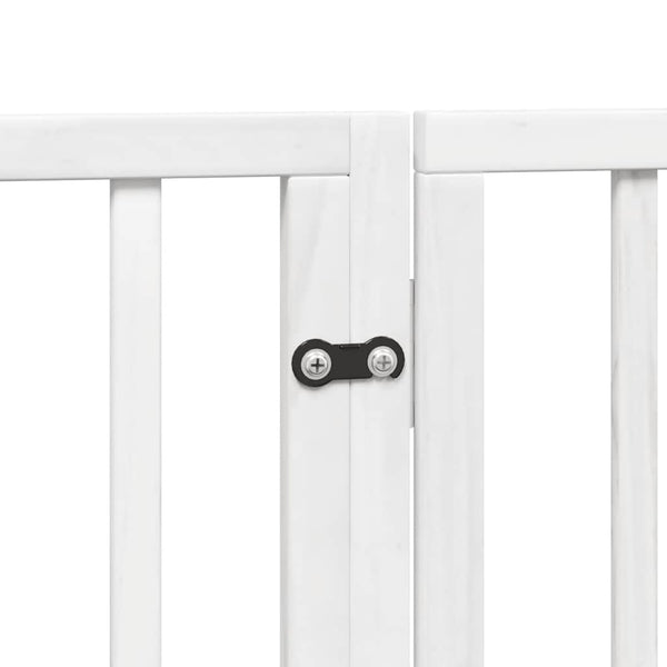 Faltbares Hundegitter mit Tür, 300 cm, Weiß