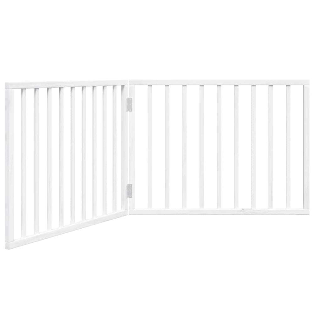 Faltbares Hundegitter, 2 Paneele, Weiß, 160 cm