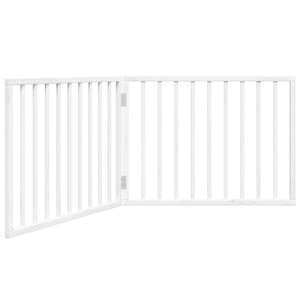 Faltbares Hundegitter, 2 Paneele, Weiß, 160 cm