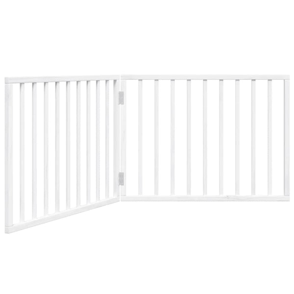 Faltbares Hundegitter, 2 Paneele, Weiß, 160 cm