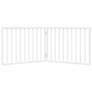 Faltbares Hundegitter, 2 Paneele, Weiß, 160 cm
