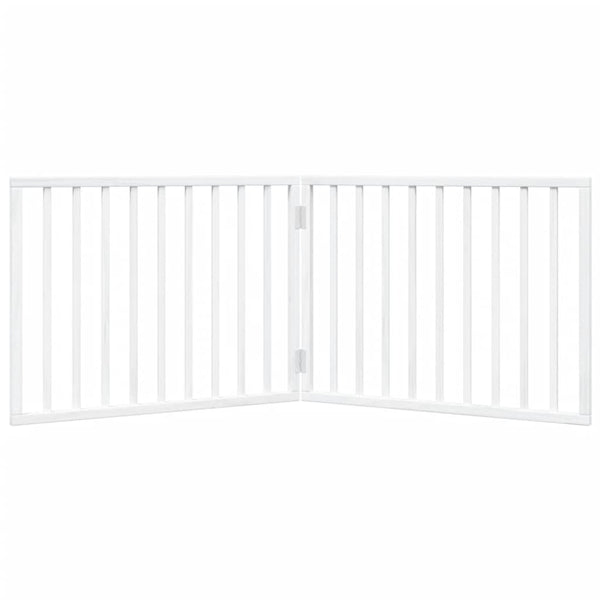 Faltbares Hundegitter, 2 Paneele, Weiß, 160 cm