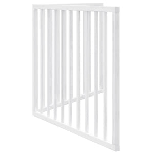 Faltbares Hundegitter, 2 Paneele, Weiß, 160 cm