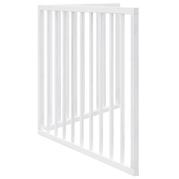 Faltbares Hundegitter, 2 Paneele, Weiß, 160 cm