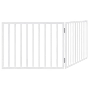Faltbares Hundegitter, 2 Paneele, Weiß, 160 cm