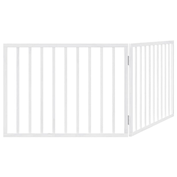 Faltbares Hundegitter, 2 Paneele, Weiß, 160 cm