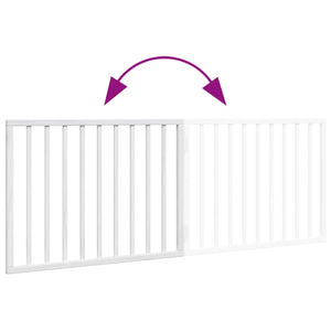 Faltbares Hundegitter, 2 Paneele, Weiß, 160 cm