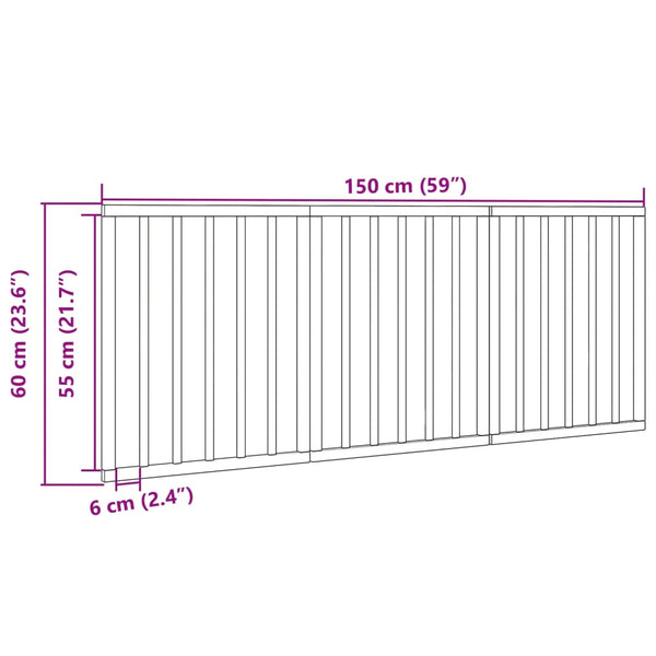 Faltbares Hundetor, 3-teilig, Schwarz, 150 cm