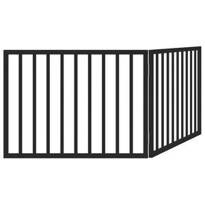 Faltbares Hundegitter, 2 Paneele, Schwarz, 160cm