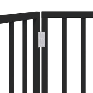 Faltbares Hundegitter, 2 Paneele, Schwarz, 160cm
