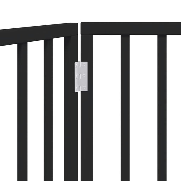 Faltbares Hundegitter, 2 Paneele, Schwarz, 160cm