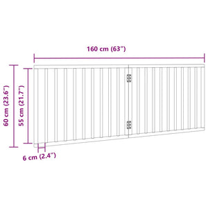 Faltbares Hundegitter, 2 Paneele, Schwarz, 160cm