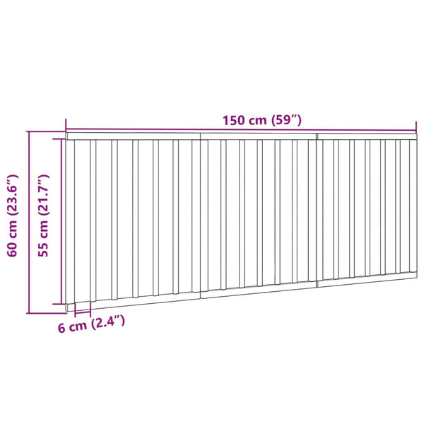Faltbares Hundetor, 3-teilig, 150cm, Braun