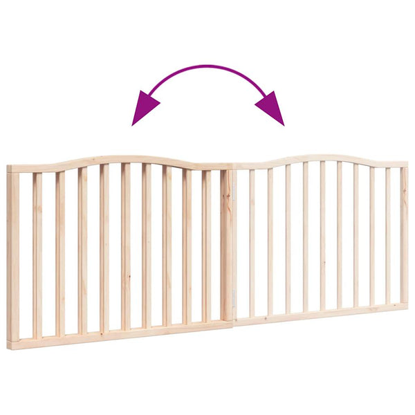 Faltbares Hundetor, 160 cm, Pappelholz