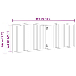 Faltbares Hundetor, 160 cm, Pappelholz