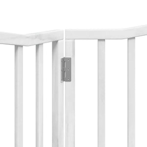 Faltbares Hundetor, Weiß, 160 cm