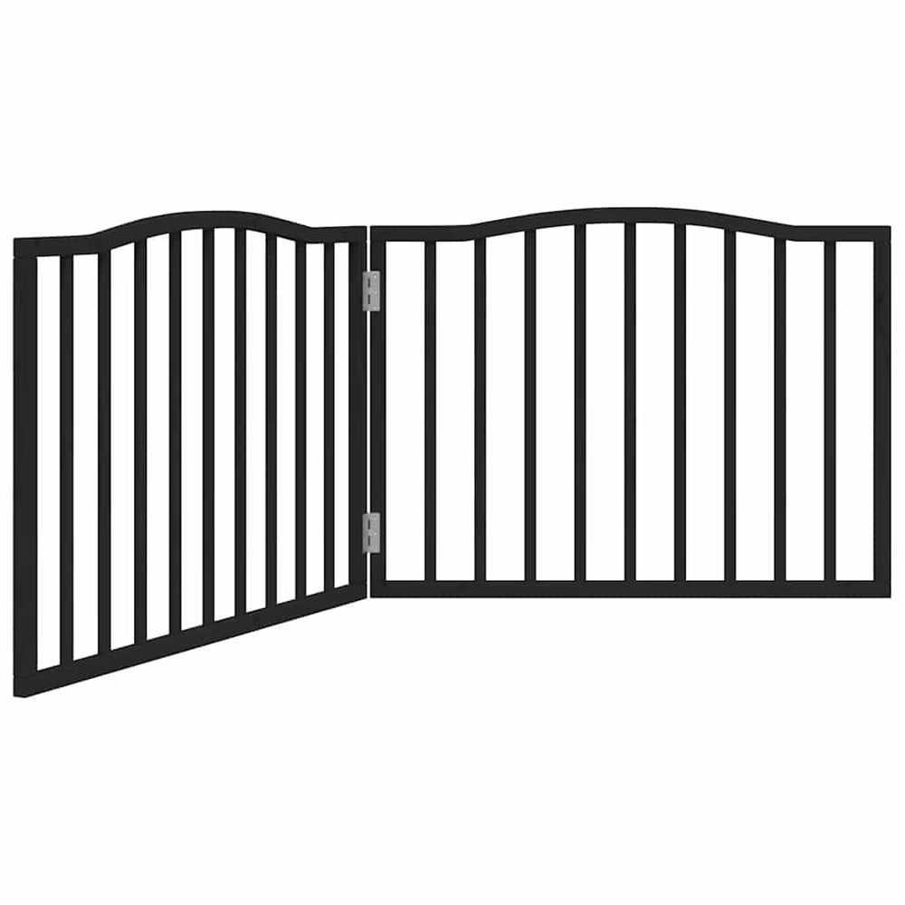 Faltbares Hundetor, Schwarz, 160cm