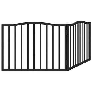 Faltbares Hundetor, Schwarz, 160cm