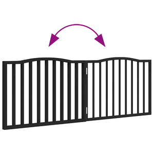 Faltbares Hundetor, Schwarz, 160cm
