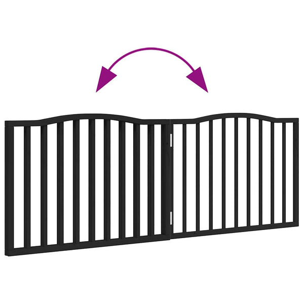 Faltbares Hundetor, Schwarz, 160cm