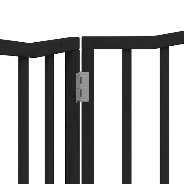 Faltbares Hundetor, Schwarz, 160cm