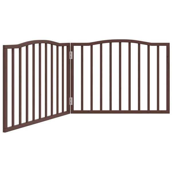 Faltbares Hundetor, 2-teilig, Eichen-Optik