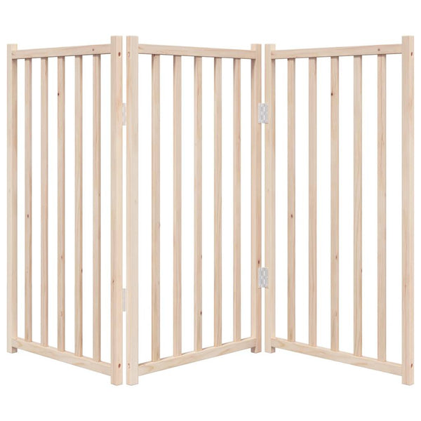 Faltbares Hundegitter, 3 Paneele, 150cm, Tannenholz