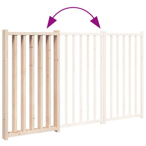 Faltbares Hundegitter, 3 Paneele, 150cm, Tannenholz