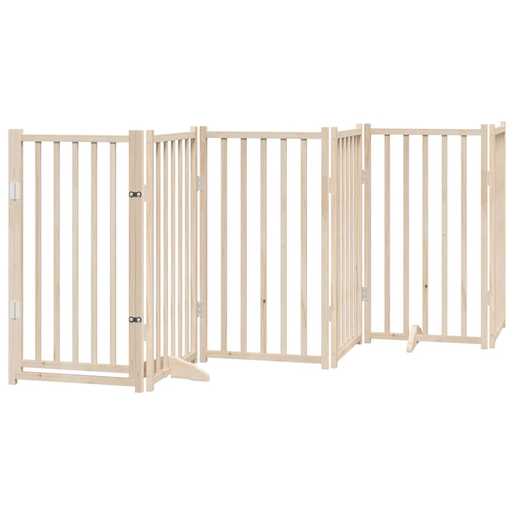 Faltbares Hundegitter mit Tür, 300 cm, Tanne