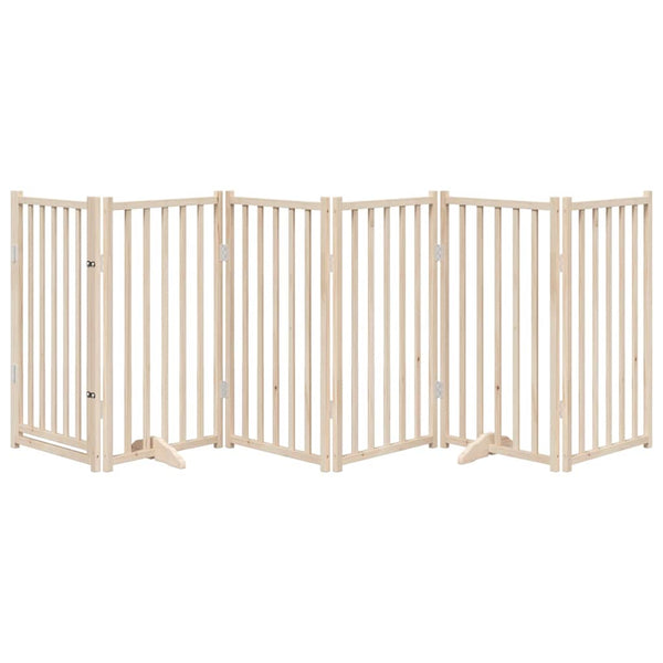 Faltbares Hundegitter mit Tür, 300 cm, Tanne
