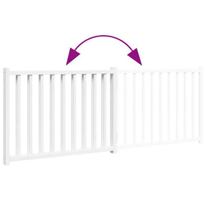 Faltbares Hundetor, 160 cm, Weiß