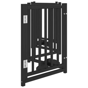 Faltbares Hundetor mit Tür, 300 cm, Schwarz