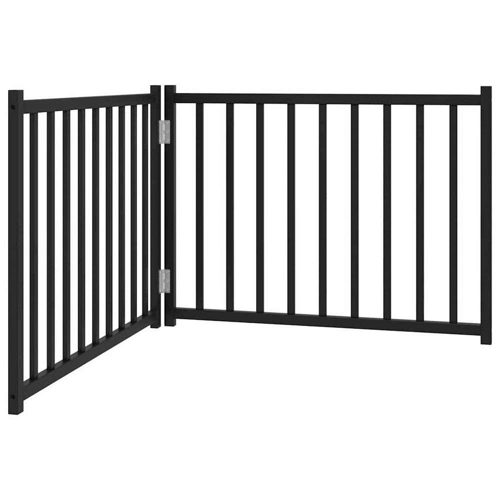 Faltbares Hundetor, 160 cm, Schwarz