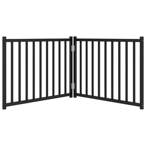 Faltbares Hundetor, 160 cm, Schwarz
