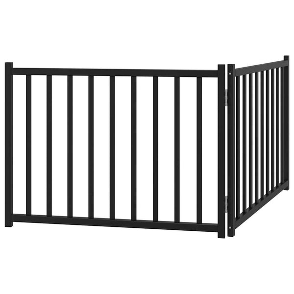 Faltbares Hundetor, 160 cm, Schwarz