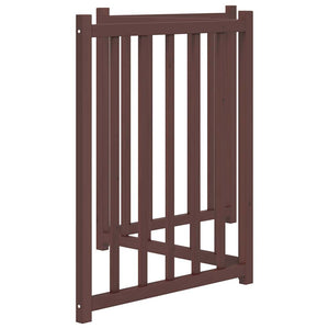 Faltbares Hundetor, 3-teilig, Braun/Eiche, 150cm