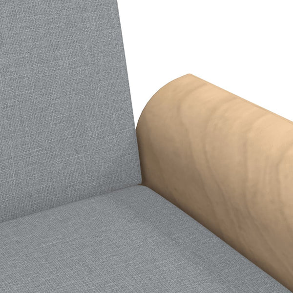 Hellgraues Schlafsofa mit Armlehnen