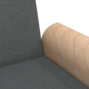 vidaXL Canapé convertible avec accoudoirs Gris foncé Tissu