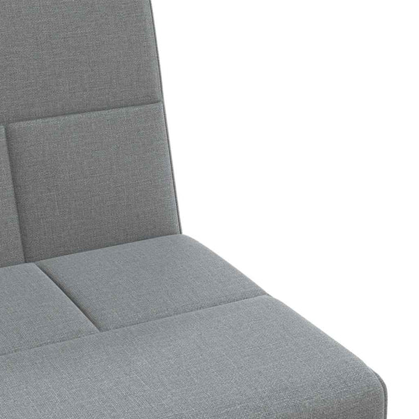 Hellgraues Schlafsofa mit Getränkehaltern