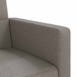 Schlafsofa Taupe Stoff mit Kissen