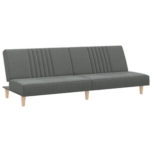 vidaXL Canapé-lit gris foncé en tissu