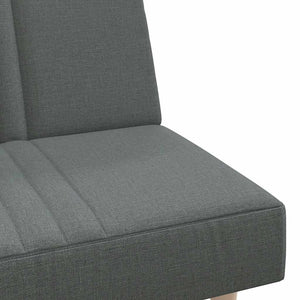 vidaXL Canapé-lit gris foncé en tissu