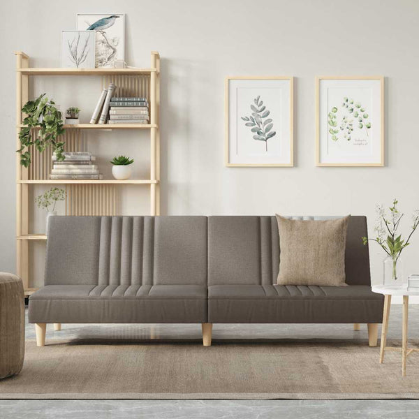 Schlafsofa Taupe Stoff