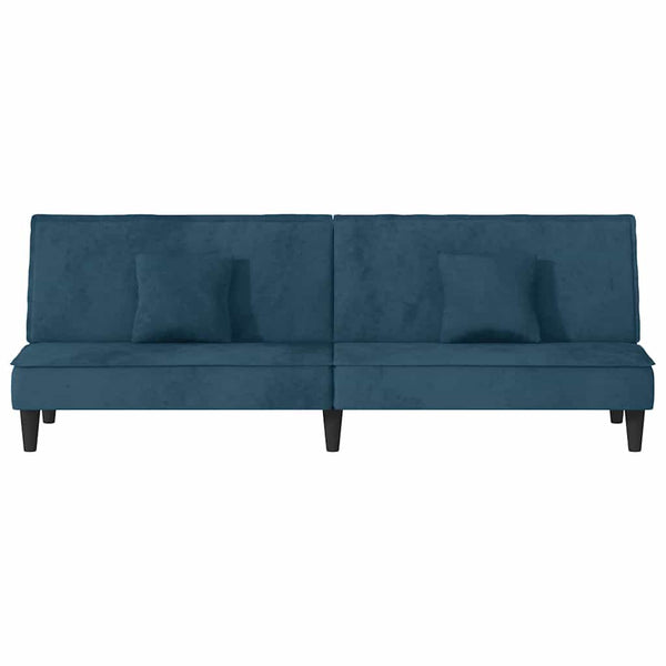 Blaues Samt Schlafsofa
