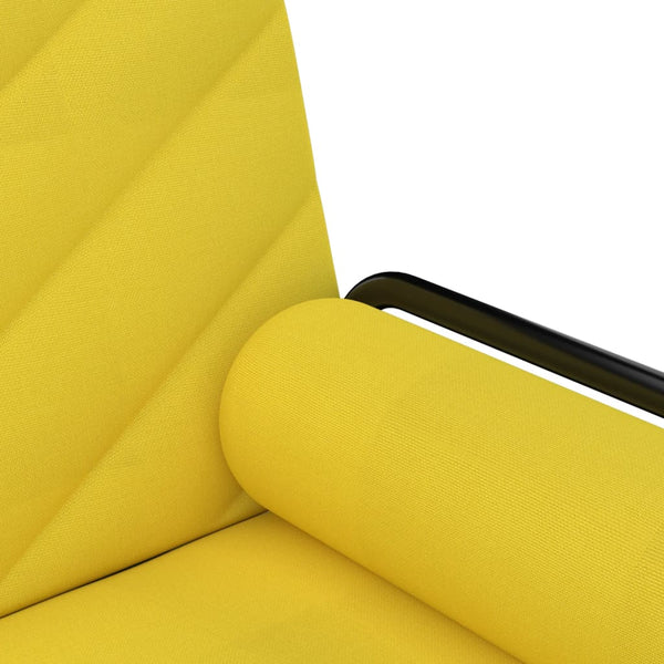Hellgelbes Schlafsofa mit Armlehnen