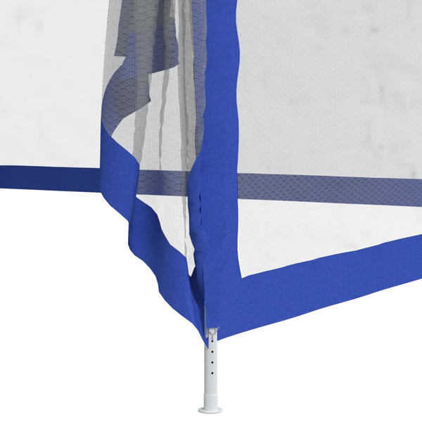 Blauer Pavillon mit Doppeldach 3x3 m