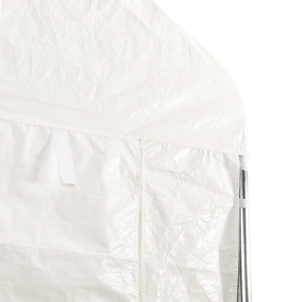 vidaXL Pavillon avec toit Blanc 4,08x2,23x3,22 m Polyéthylène